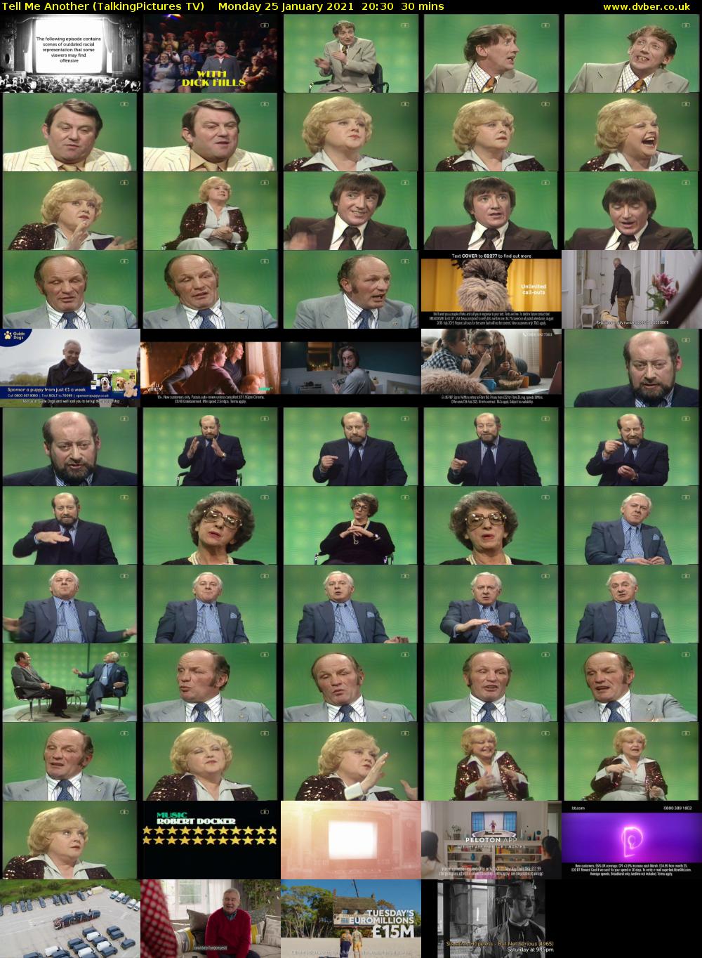 Tell Me Another (TalkingPictures TV) Monday 25 January 2021 20:30 - 21:00