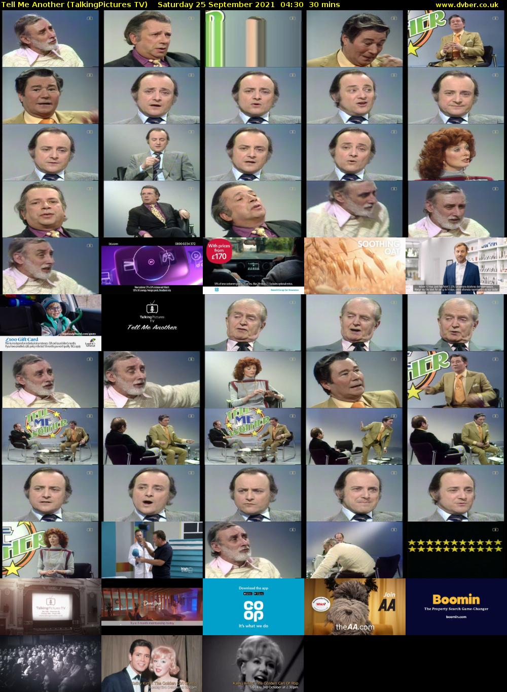 Tell Me Another (TalkingPictures TV) Saturday 25 September 2021 04:30 - 05:00