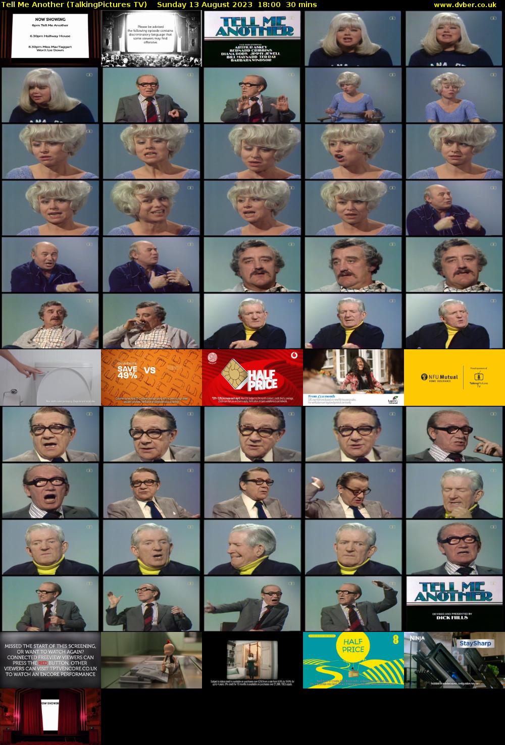 Tell Me Another (TalkingPictures TV) Sunday 13 August 2023 18:00 - 18:30