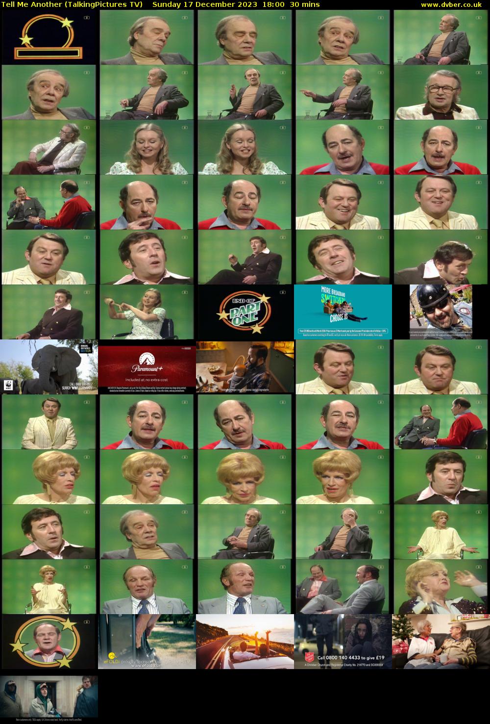 Tell Me Another (TalkingPictures TV) Sunday 17 December 2023 18:00 - 18:30