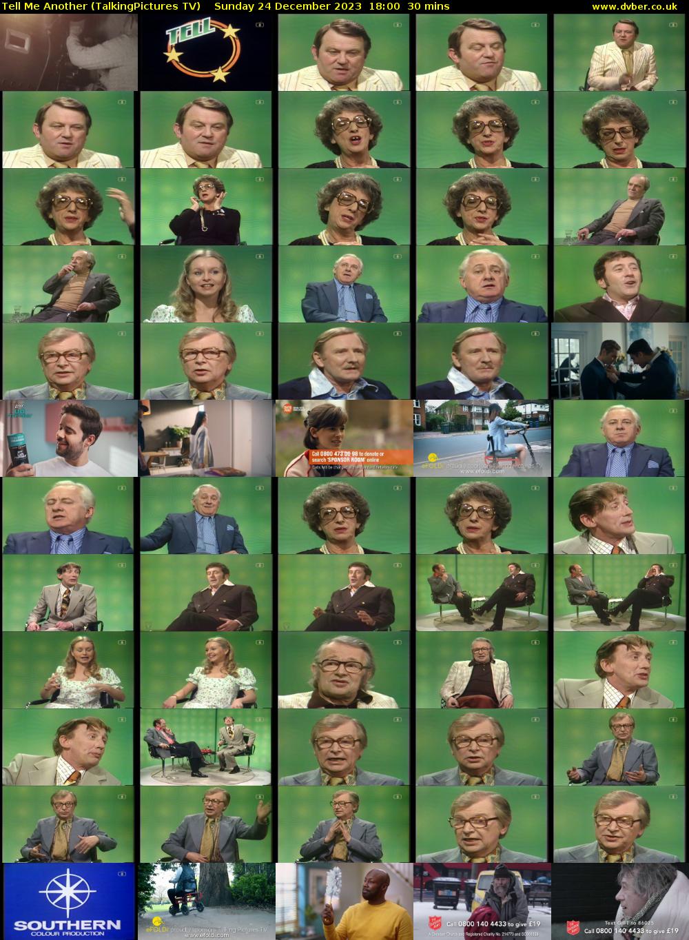 Tell Me Another (TalkingPictures TV) Sunday 24 December 2023 18:00 - 18:30