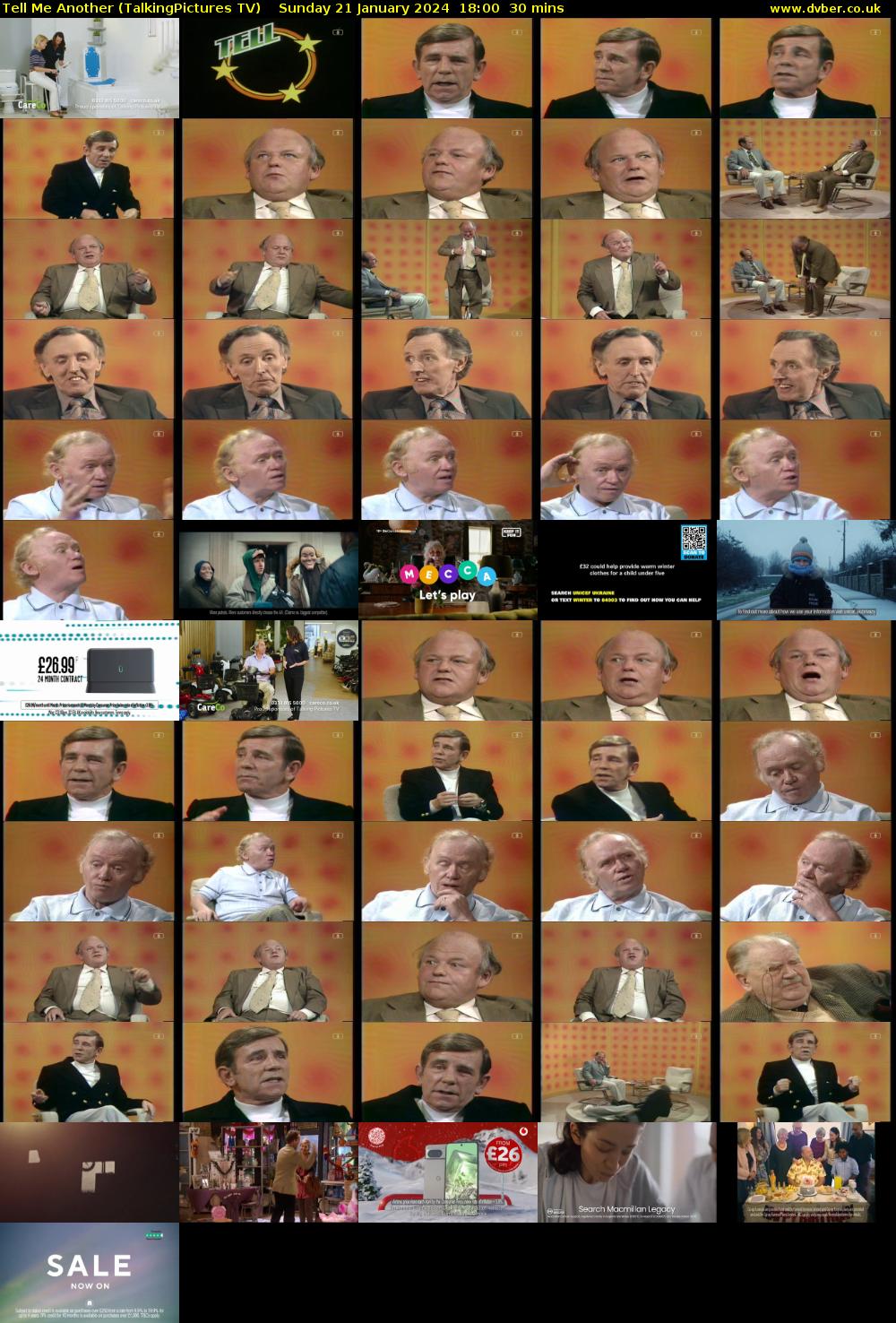 Tell Me Another (TalkingPictures TV) Sunday 21 January 2024 18:00 - 18:30