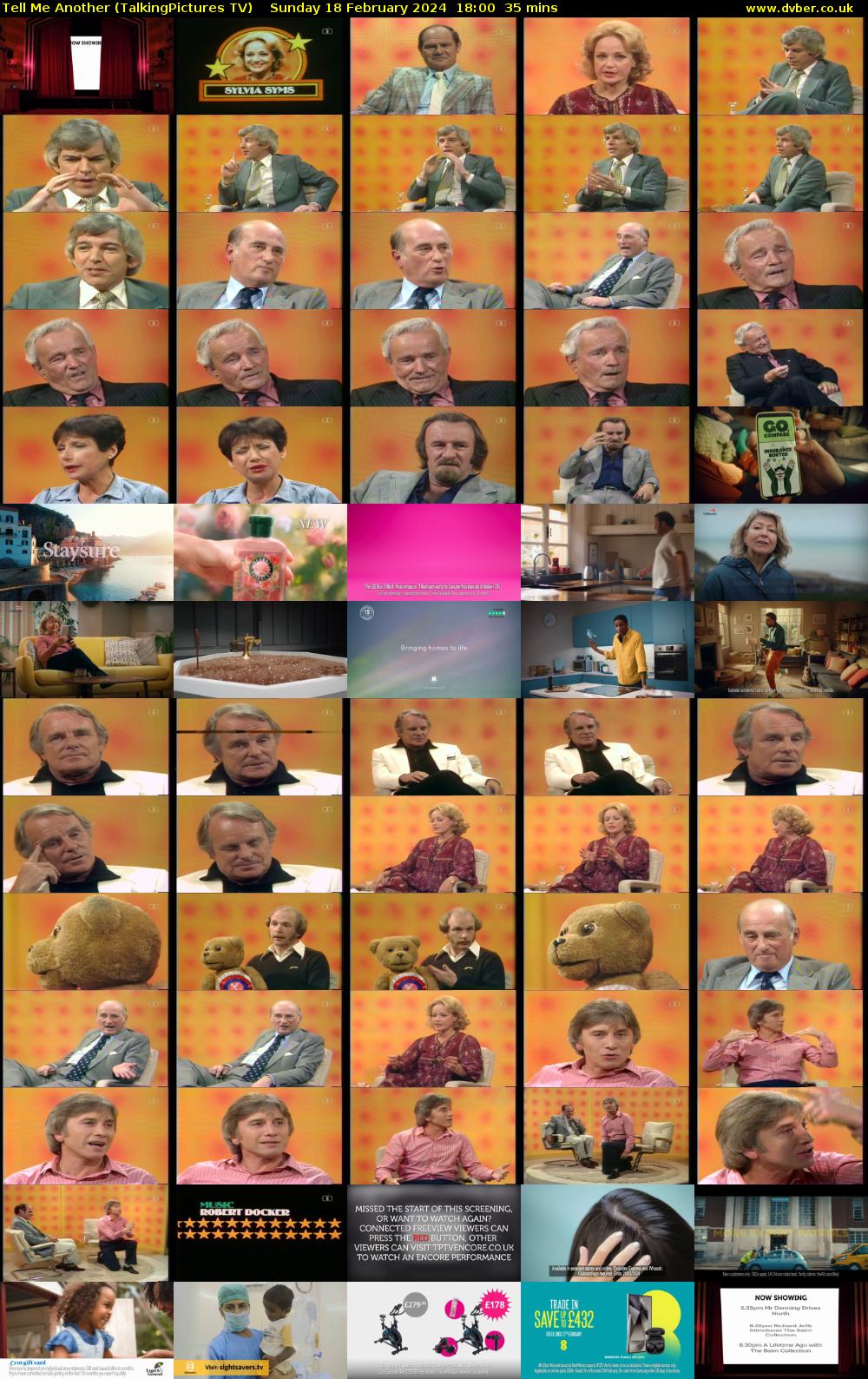 Tell Me Another (TalkingPictures TV) Sunday 18 February 2024 18:00 - 18:35