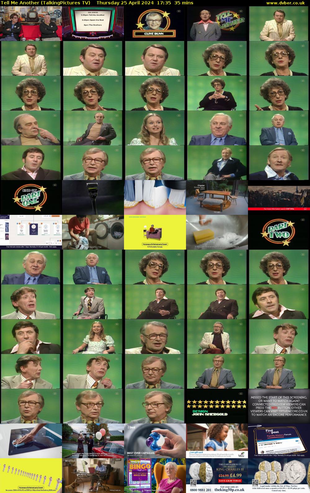 Tell Me Another (TalkingPictures TV) Thursday 25 April 2024 17:35 - 18:10