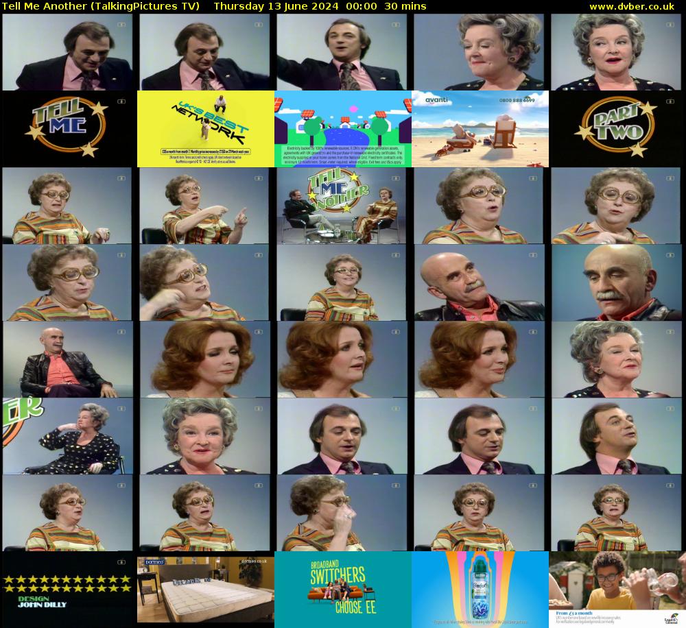 Tell Me Another (TalkingPictures TV) Thursday 13 June 2024 00:00 - 00:30