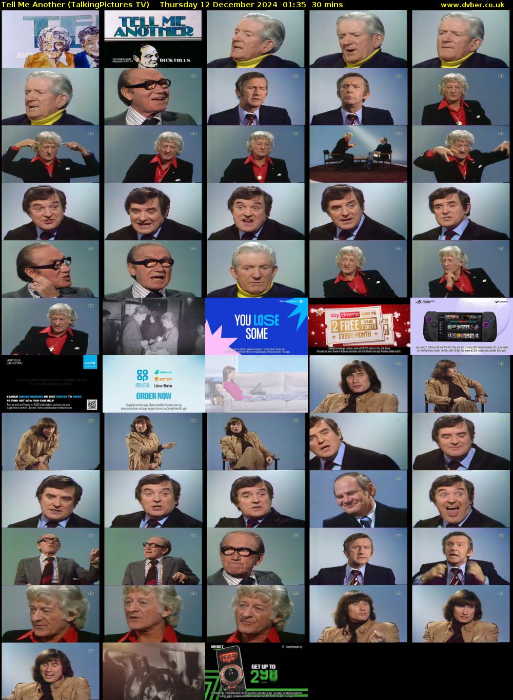 Tell Me Another (TalkingPictures TV) Thursday 12 December 2024 01:35 - 02:05