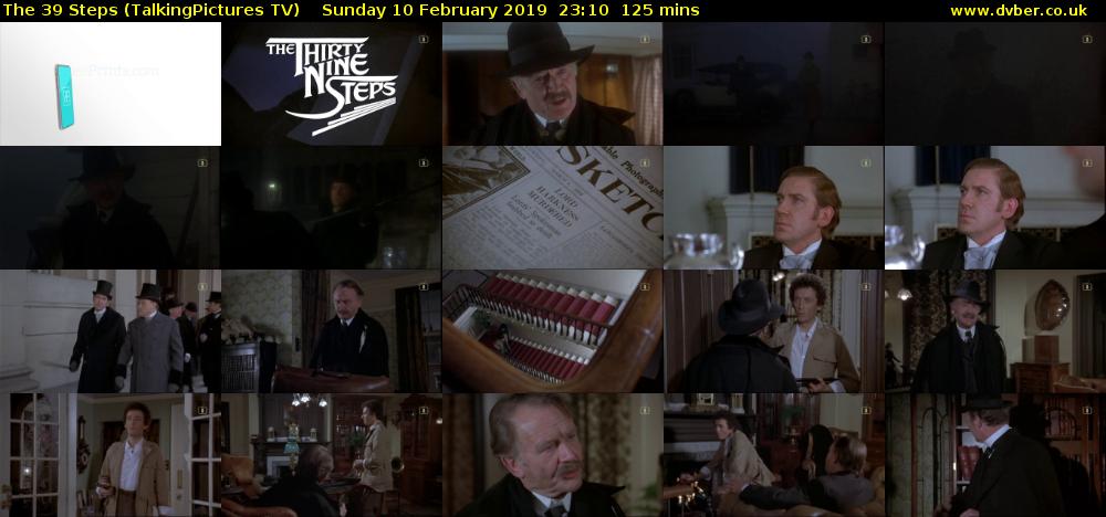 The 39 Steps (TalkingPictures TV) Sunday 10 February 2019 23:10 - 01:15