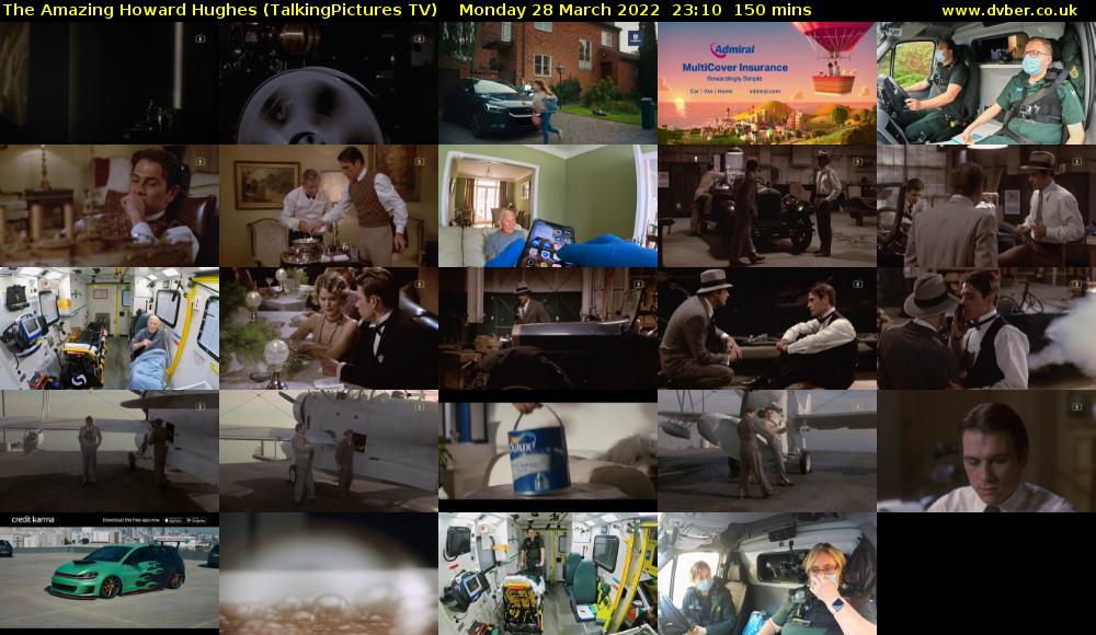 The Amazing Howard Hughes (TalkingPictures TV) Monday 28 March 2022 23:10 - 01:40