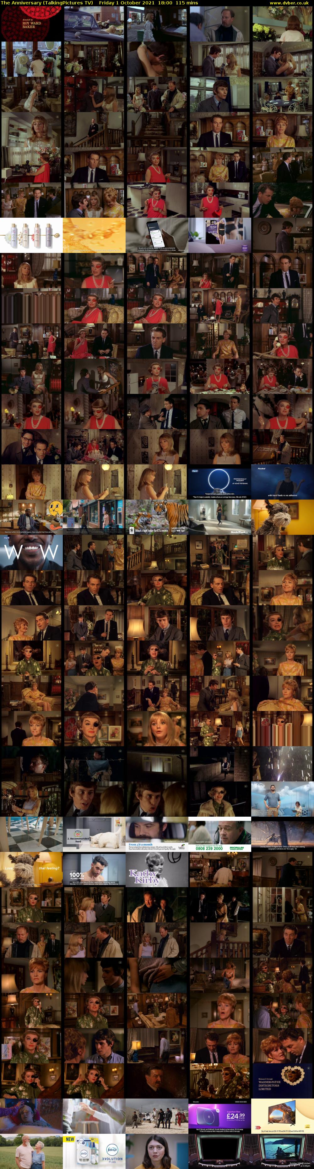 The Anniversary (TalkingPictures TV) Friday 1 October 2021 18:00 - 19:55