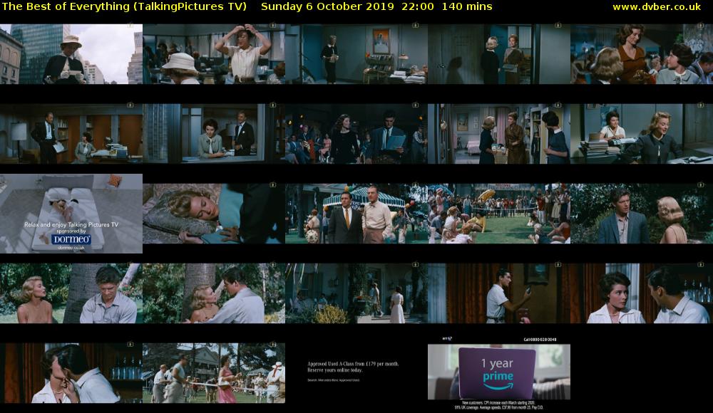 The Best of Everything (TalkingPictures TV) Sunday 6 October 2019 22:00 - 00:20