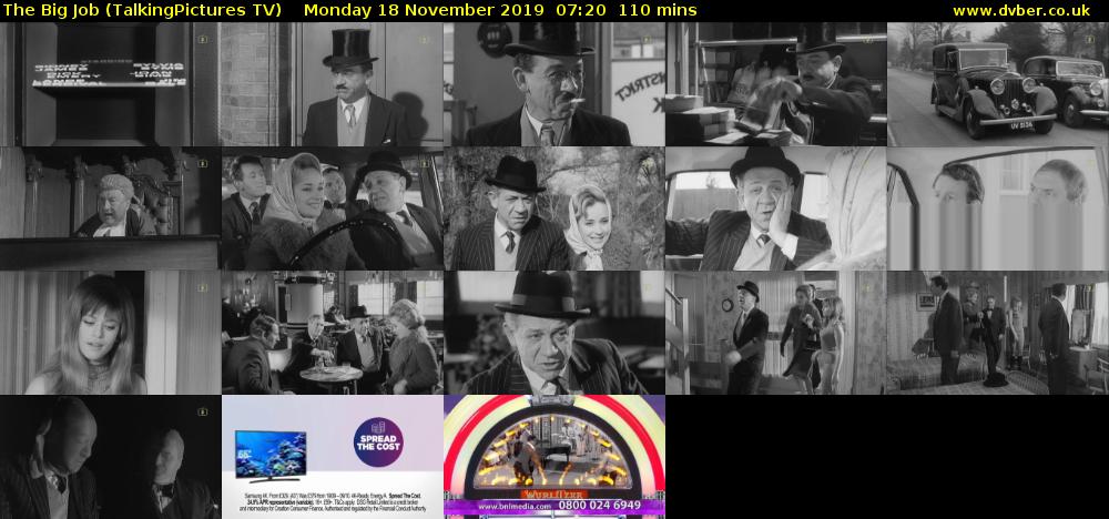 The Big Job (TalkingPictures TV) Monday 18 November 2019 07:20 - 09:10