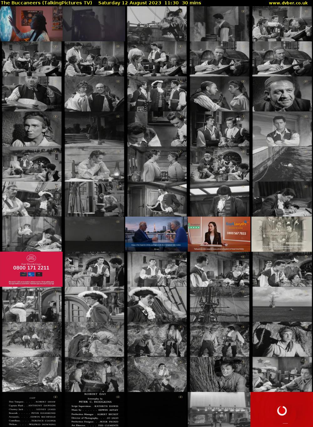 The Buccaneers (TalkingPictures TV) Saturday 12 August 2023 11:30 - 12:00