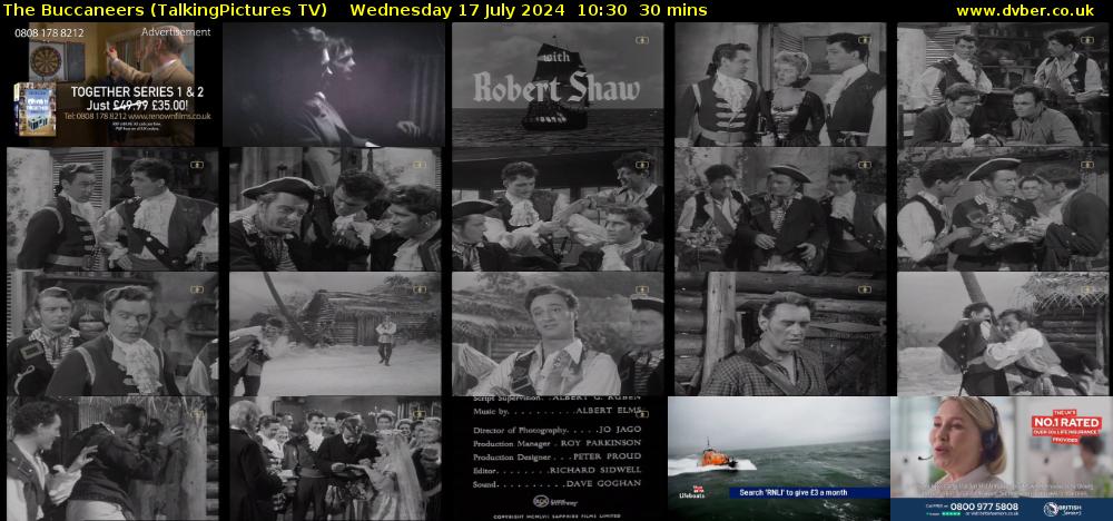 The Buccaneers (TalkingPictures TV) Wednesday 17 July 2024 10:30 - 11:00
