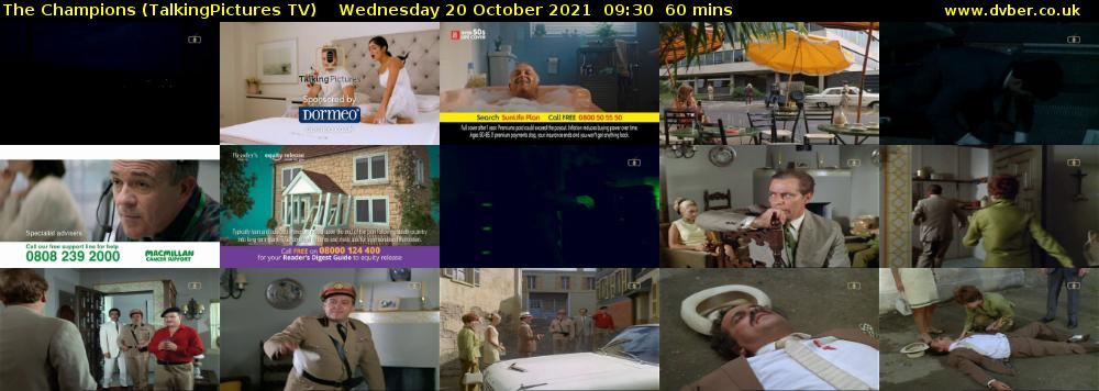 The Champions (TalkingPictures TV) Wednesday 20 October 2021 09:30 - 10:30