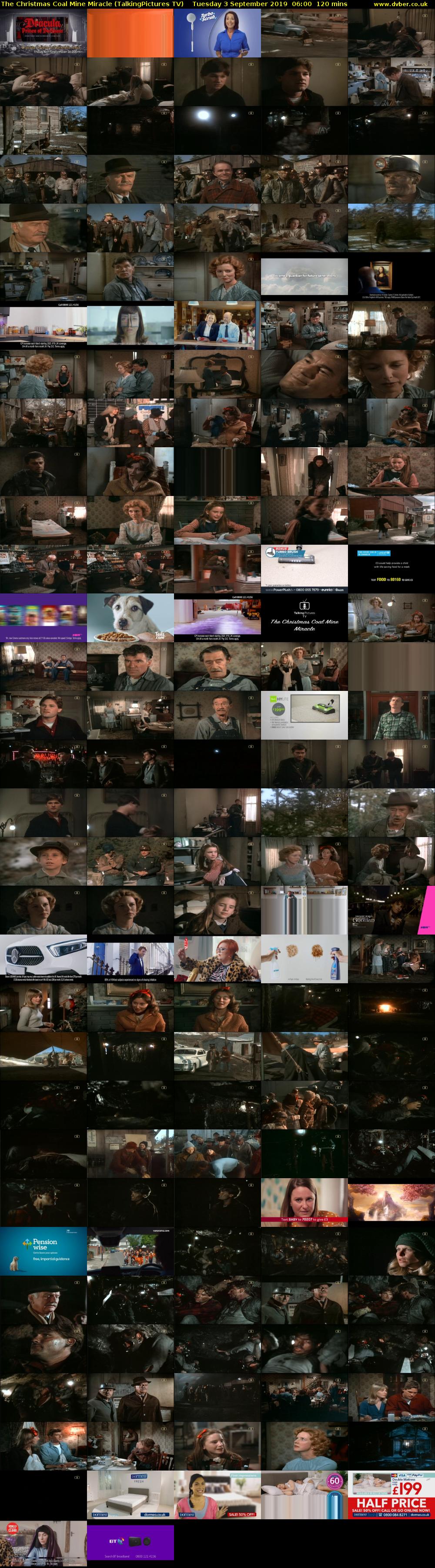 The Christmas Coal Mine Miracle (TalkingPictures TV) Tuesday 3 September 2019 06:00 - 08:00