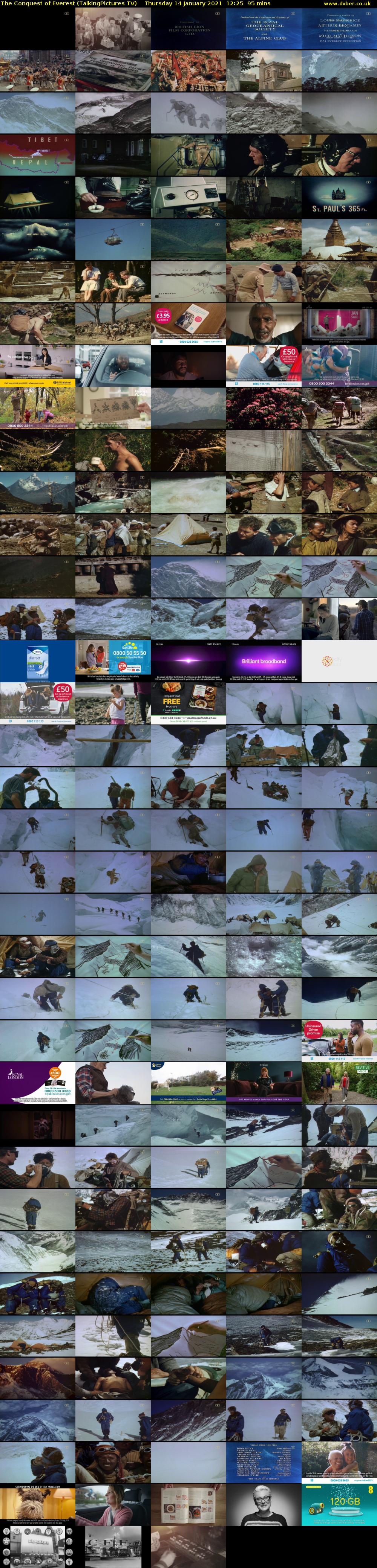 The Conquest of Everest (TalkingPictures TV) Thursday 14 January 2021 12:25 - 14:00