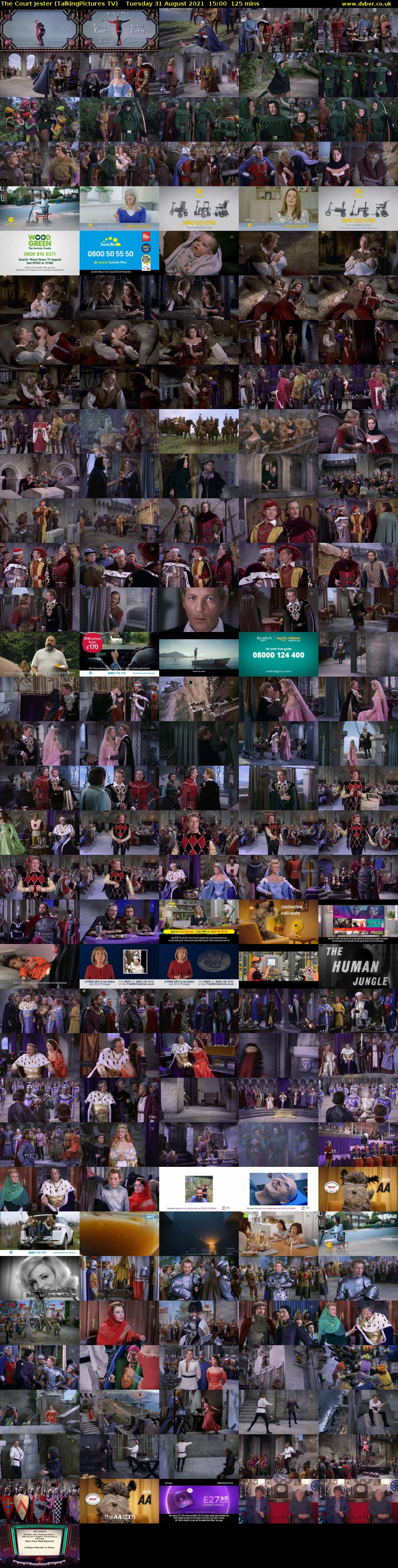 The Court Jester (TalkingPictures TV) Tuesday 31 August 2021 15:00 - 17:05