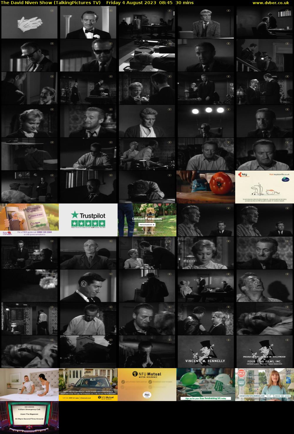 The David Niven Show (TalkingPictures TV) Friday 4 August 2023 08:45 - 09:15