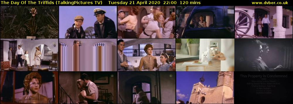 The Day Of The Triffids (TalkingPictures TV) Tuesday 21 April 2020 22:00 - 00:00