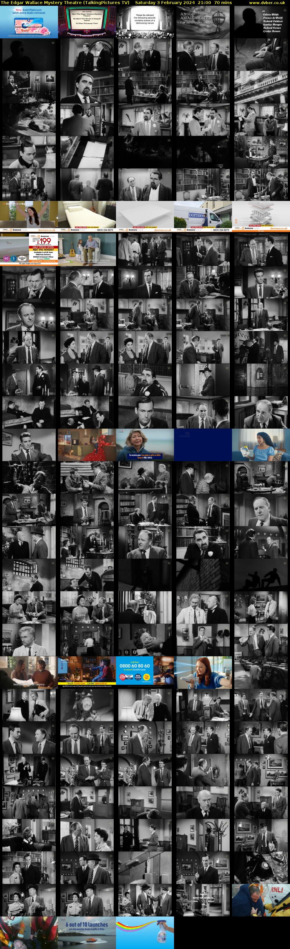 The Edgar Wallace Mystery Theatre (TalkingPictures TV) Saturday 3 February 2024 21:00 - 22:10