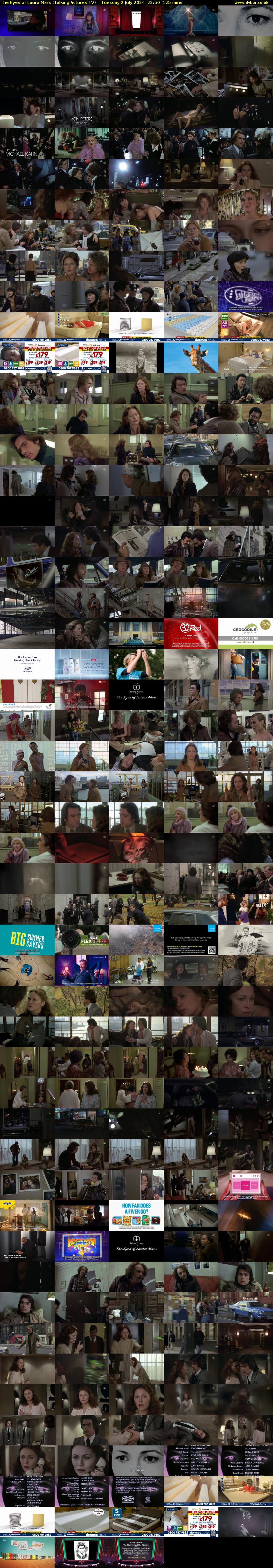 The Eyes of Laura Mars (TalkingPictures TV) Tuesday 2 July 2024 22:50 - 00:55