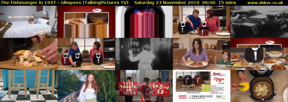 The Fishmonger in 1947 - Glimpses (TalkingPictures TV) Saturday 23 November 2019 06:00 - 06:15
