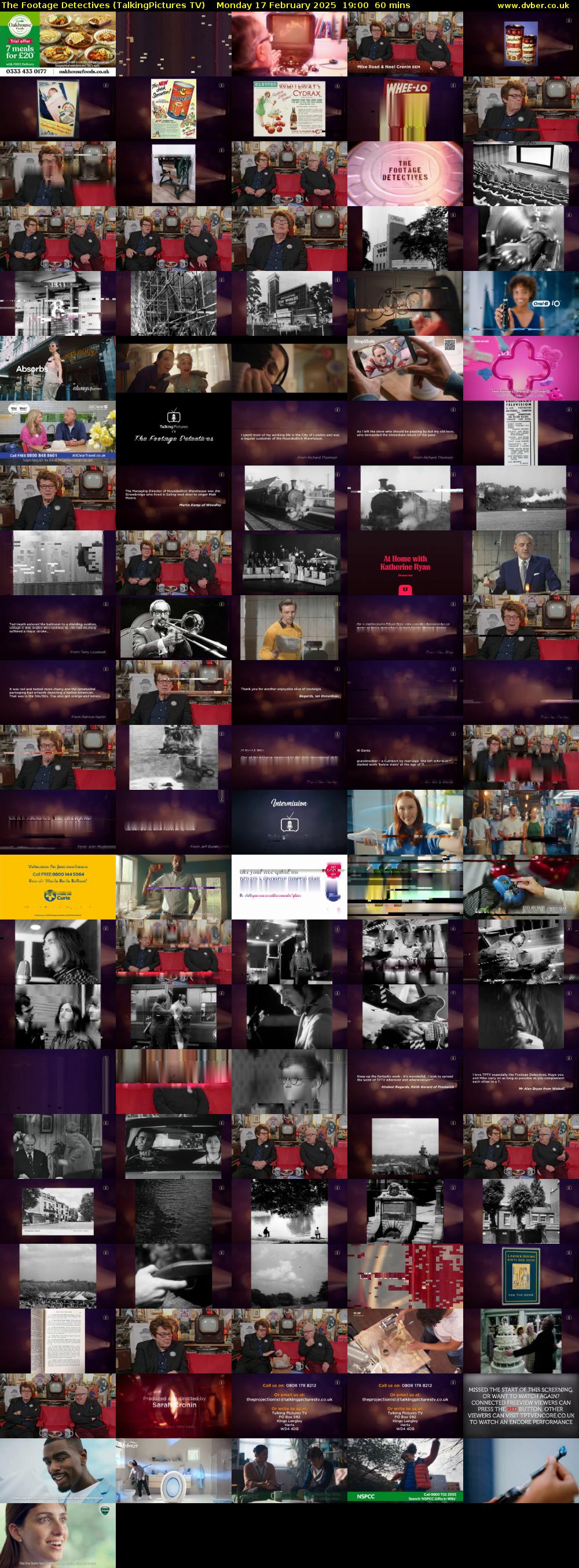 The Footage Detectives (TalkingPictures TV) Monday 17 February 2025 19:00 - 20:00