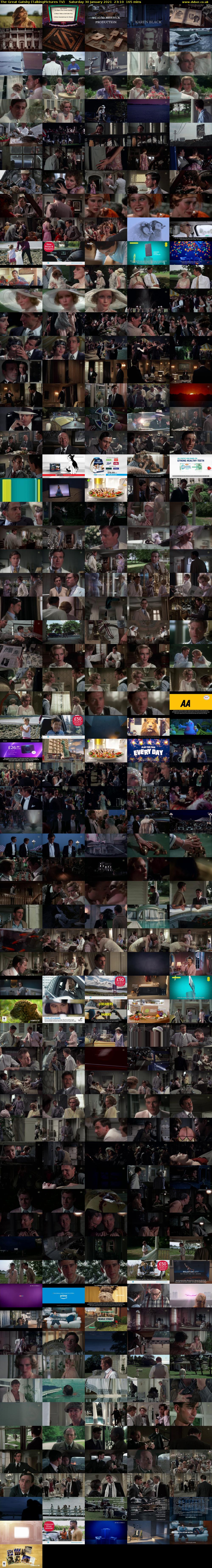 The Great Gatsby (TalkingPictures TV) Saturday 30 January 2021 23:10 - 01:55