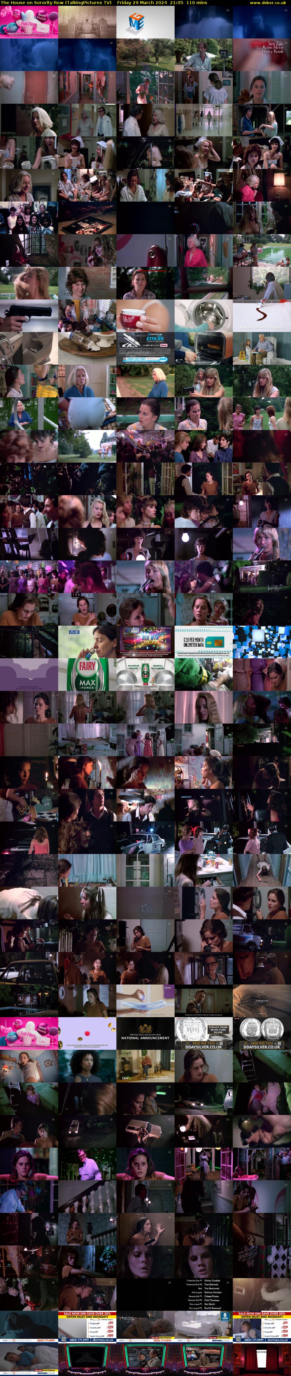 The House on Sorority Row (TalkingPictures TV) Friday 29 March 2024 21:05 - 22:55