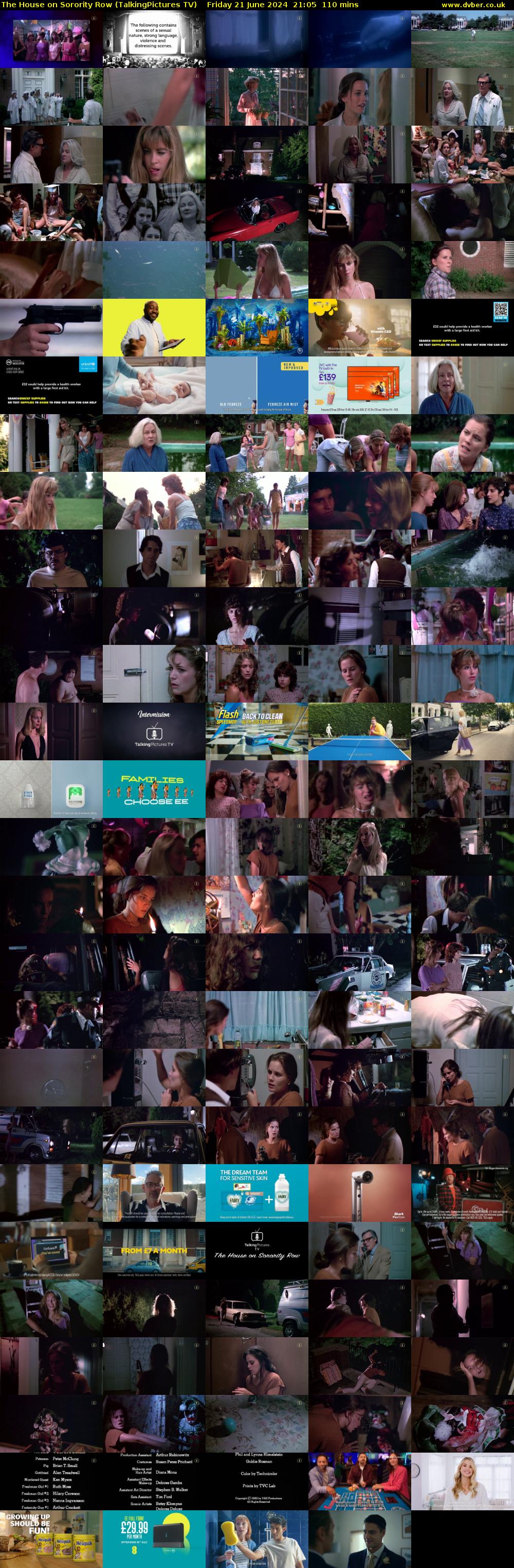 The House on Sorority Row (TalkingPictures TV) Friday 21 June 2024 21:05 - 22:55
