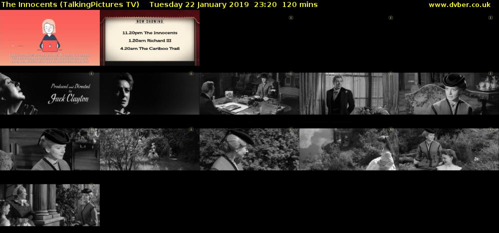 The Innocents (TalkingPictures TV) Tuesday 22 January 2019 23:20 - 01:20