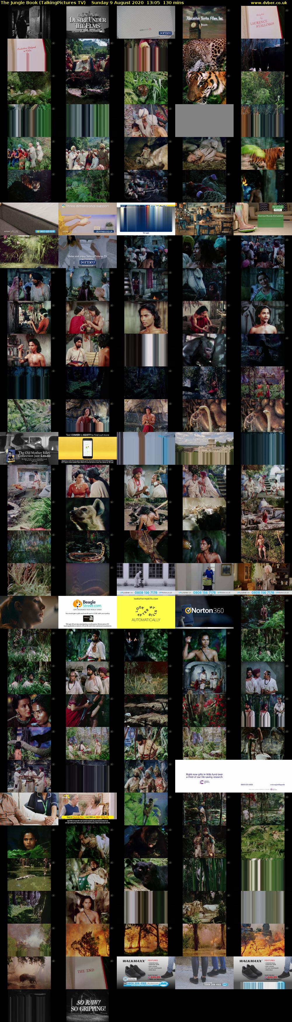 The Jungle Book (TalkingPictures TV) Sunday 9 August 2020 13:05 - 15:15