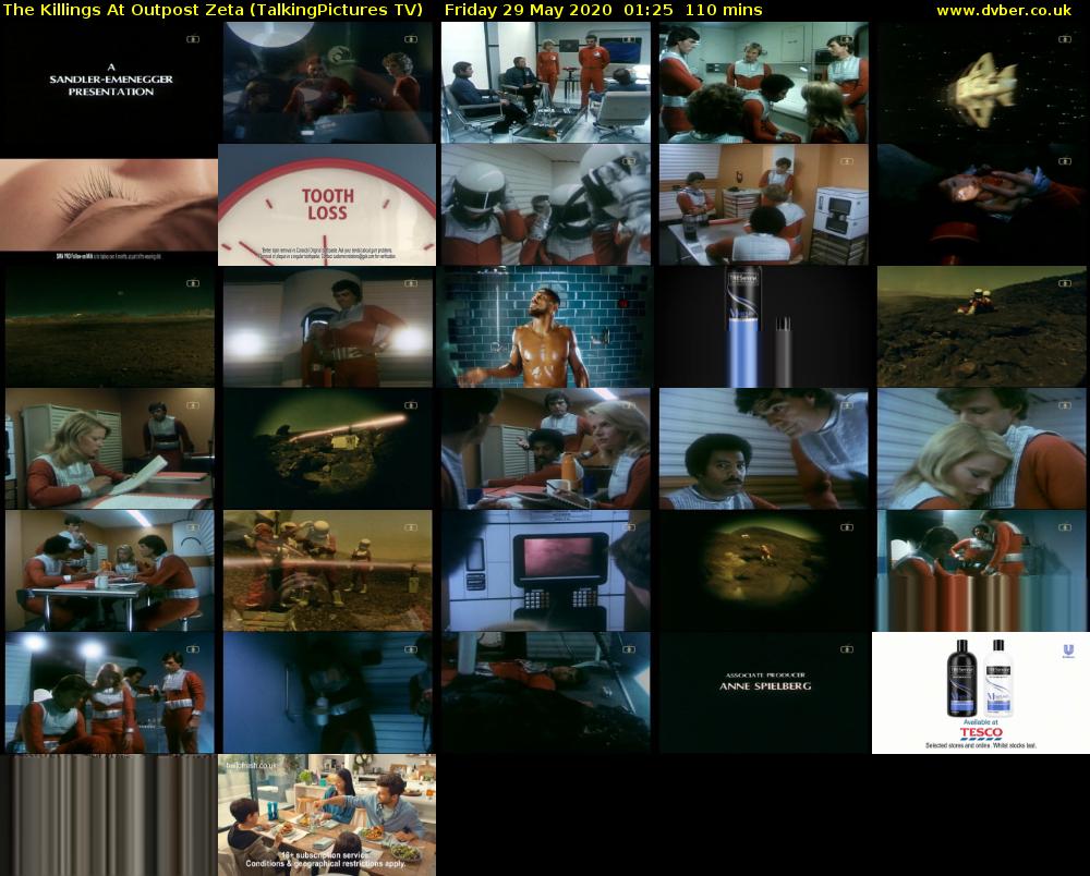 The Killings At Outpost Zeta (TalkingPictures TV) Friday 29 May 2020 01:25 - 03:15
