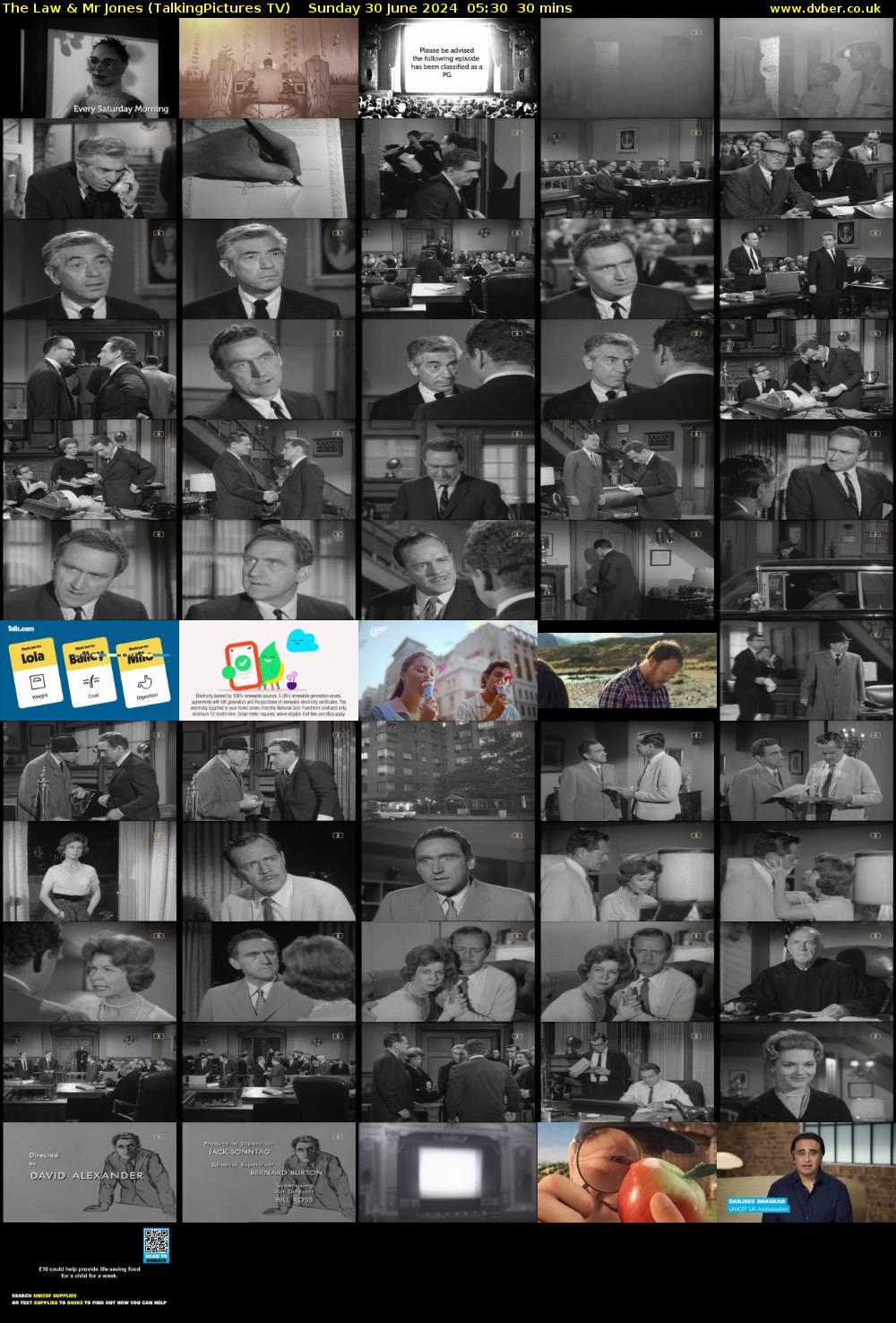 The Law & Mr Jones (TalkingPictures TV) Sunday 30 June 2024 05:30 - 06:00