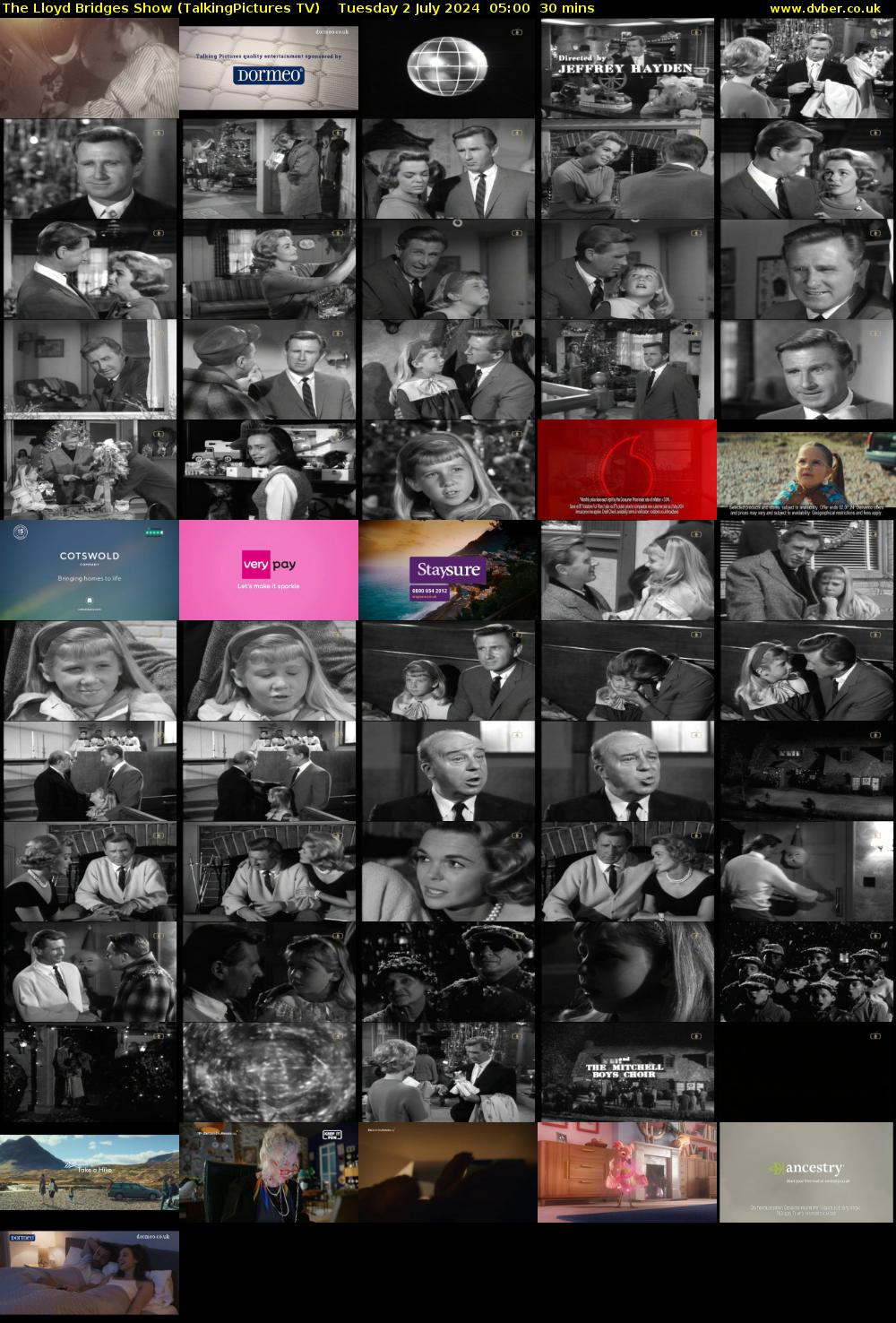 The Lloyd Bridges Show (TalkingPictures TV) Tuesday 2 July 2024 05:00 - 05:30