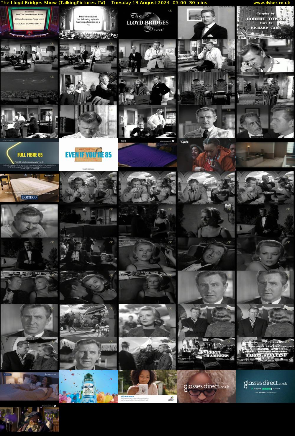 The Lloyd Bridges Show (TalkingPictures TV) Tuesday 13 August 2024 05:00 - 05:30