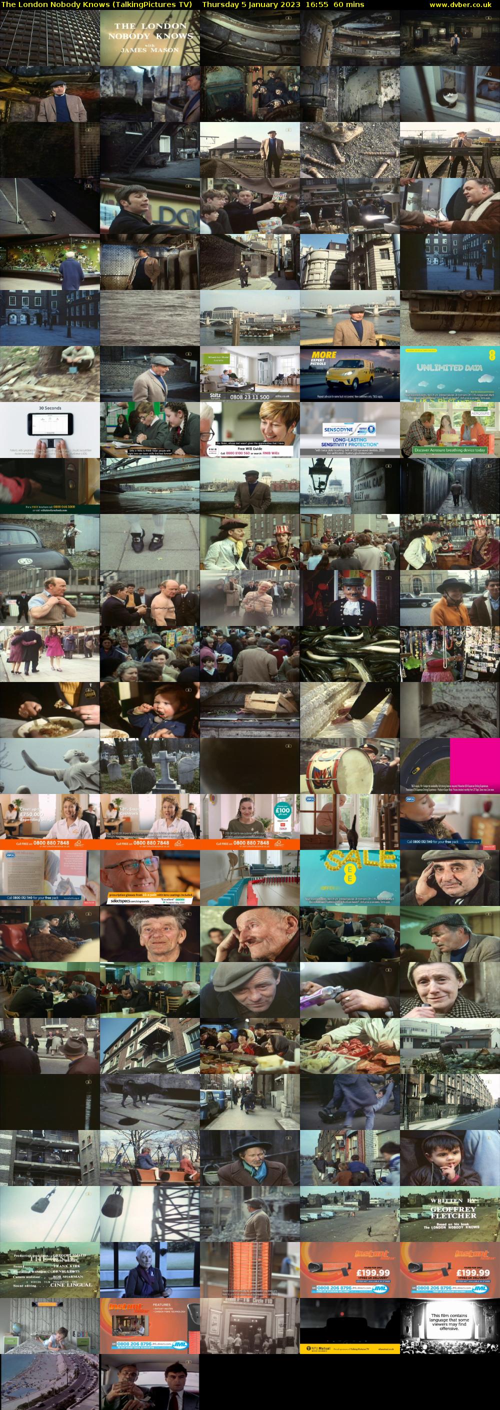 The London Nobody Knows (TalkingPictures TV) Thursday 5 January 2023 16:55 - 17:55