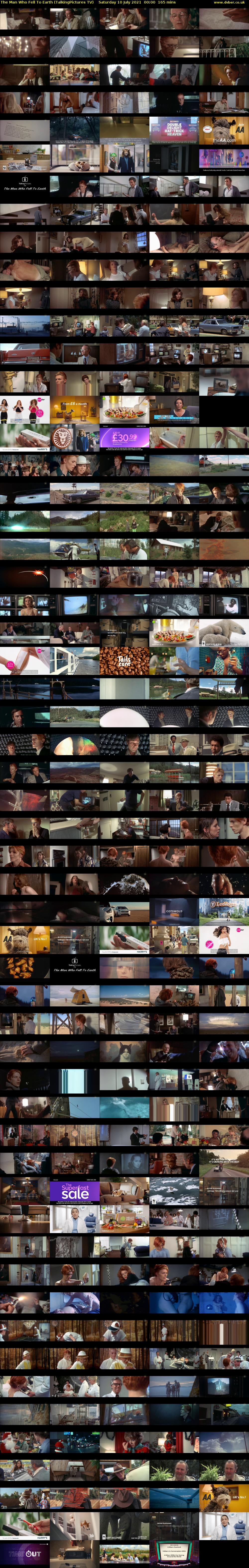 The Man Who Fell To Earth (TalkingPictures TV) Saturday 10 July 2021 00:00 - 02:45