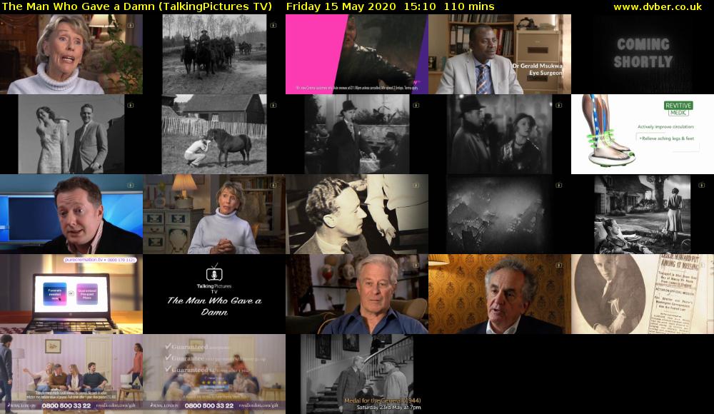 The Man Who Gave a Damn (TalkingPictures TV) Friday 15 May 2020 15:10 - 17:00