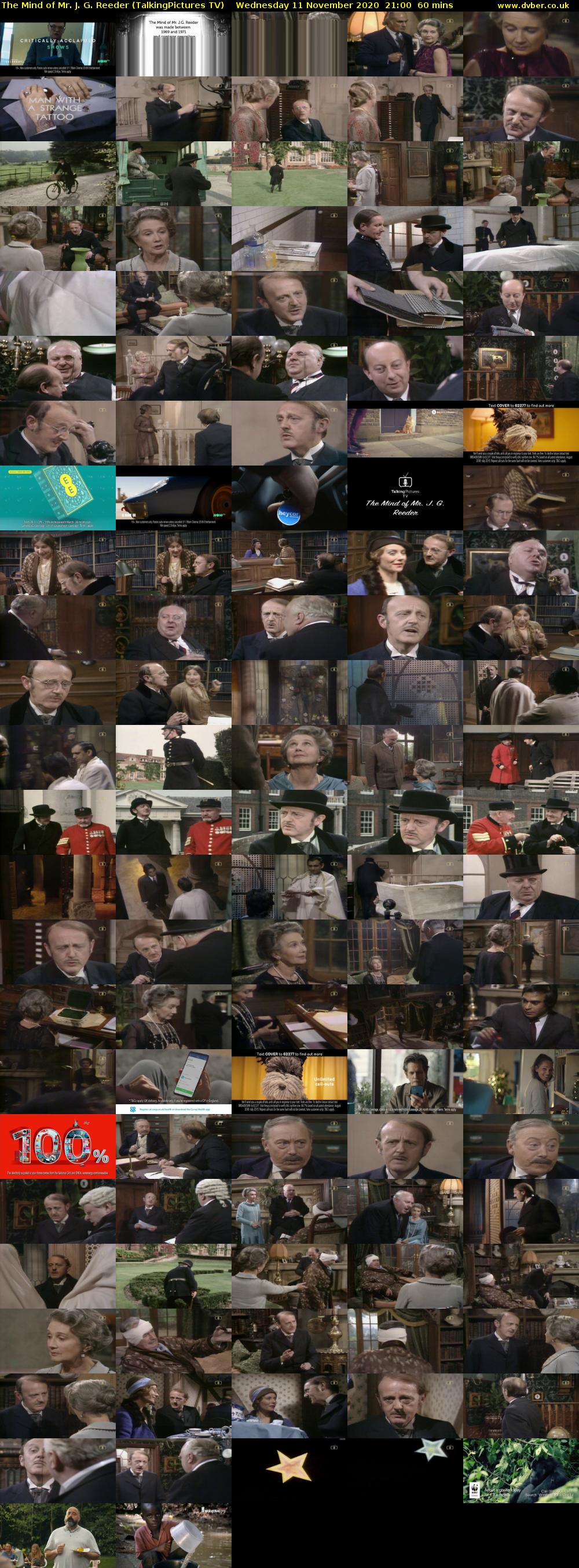 The Mind of Mr. J. G. Reeder (TalkingPictures TV) Wednesday 11 November 2020 21:00 - 22:00