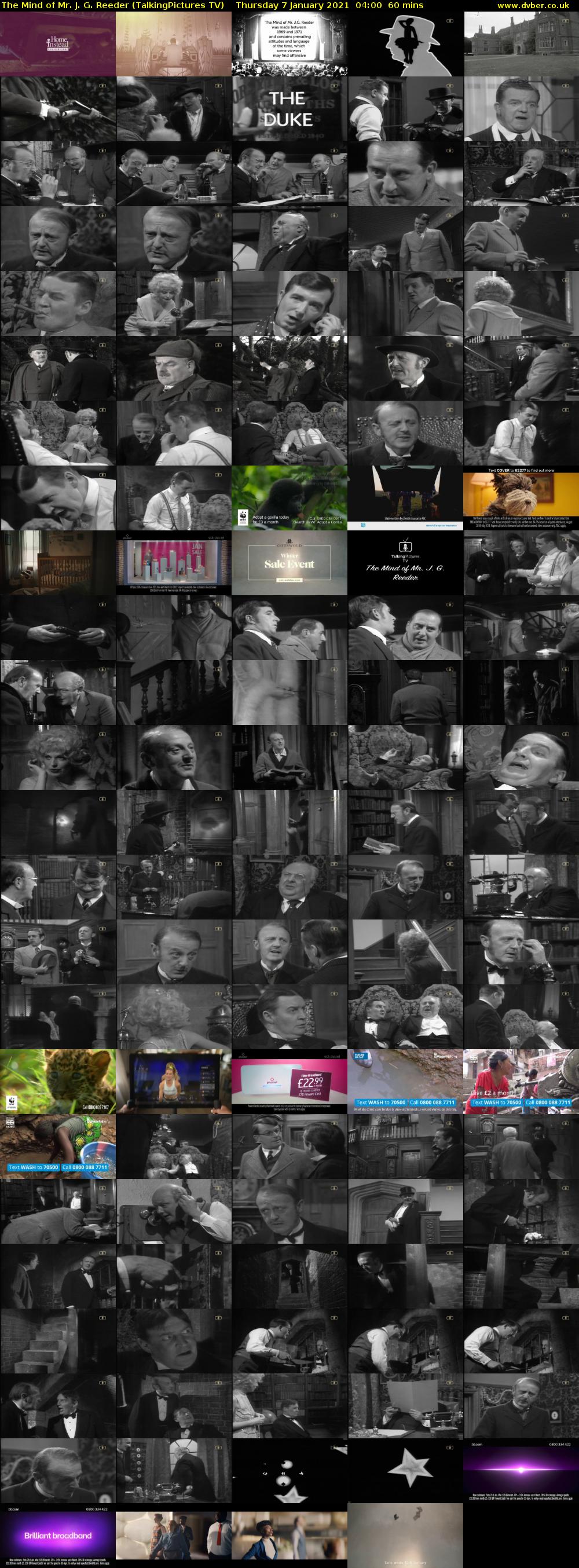 The Mind of Mr. J. G. Reeder (TalkingPictures TV) Thursday 7 January 2021 04:00 - 05:00