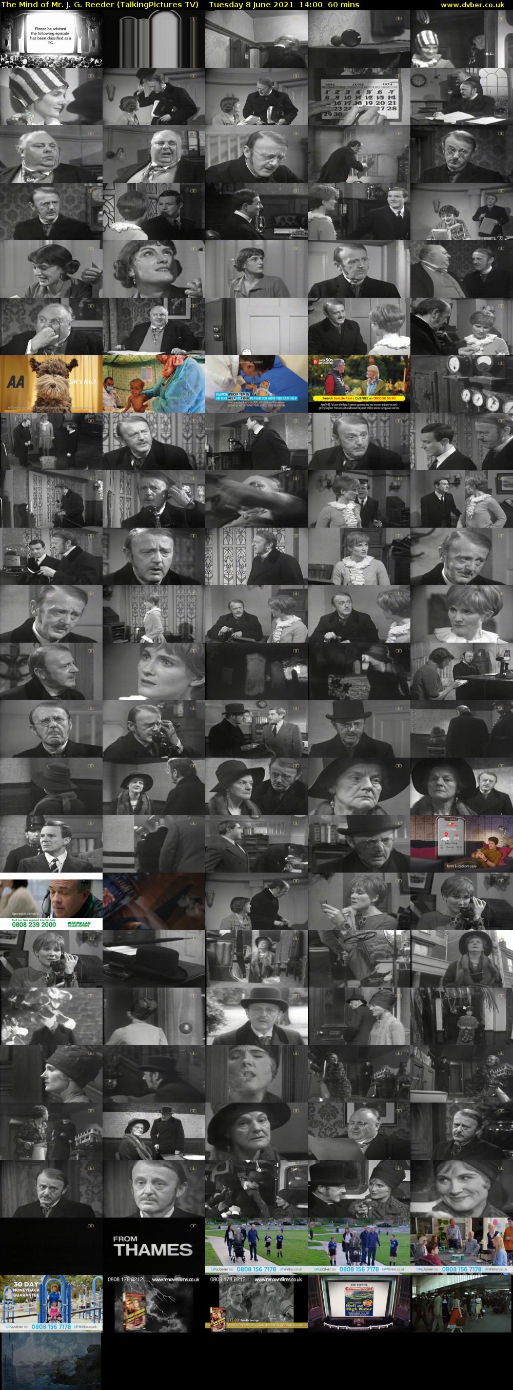The Mind of Mr. J. G. Reeder (TalkingPictures TV) Tuesday 8 June 2021 14:00 - 15:00