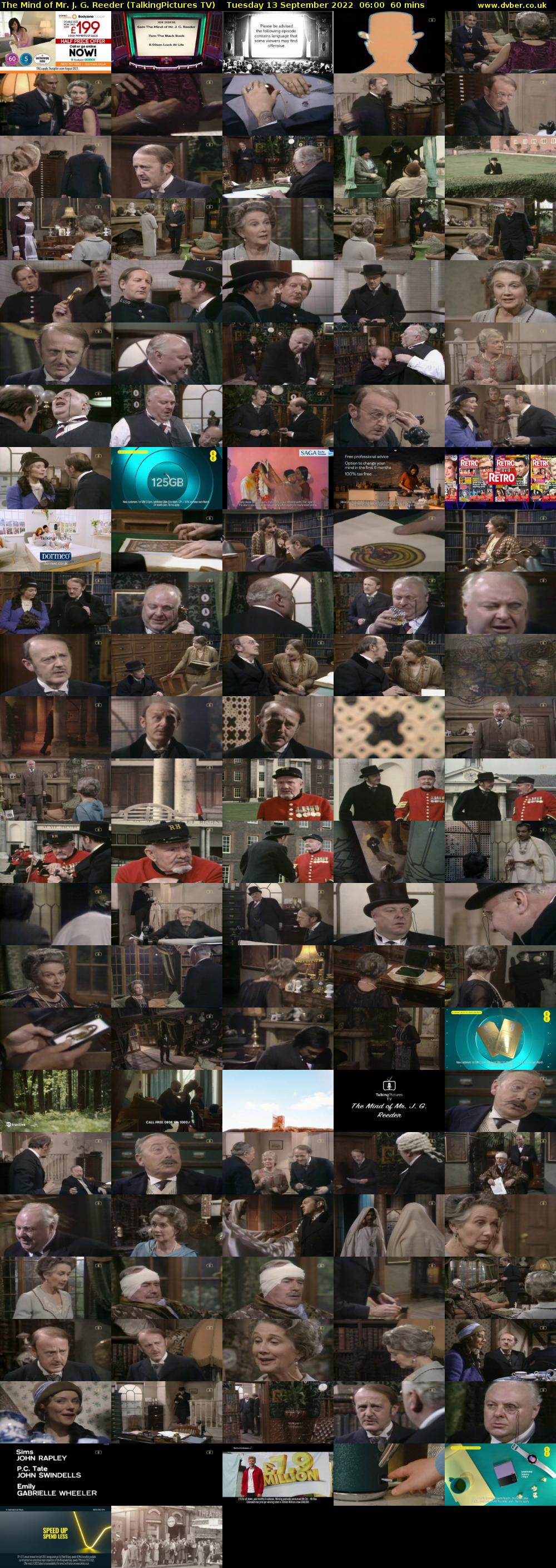 The Mind of Mr. J. G. Reeder (TalkingPictures TV) Tuesday 13 September 2022 06:00 - 07:00