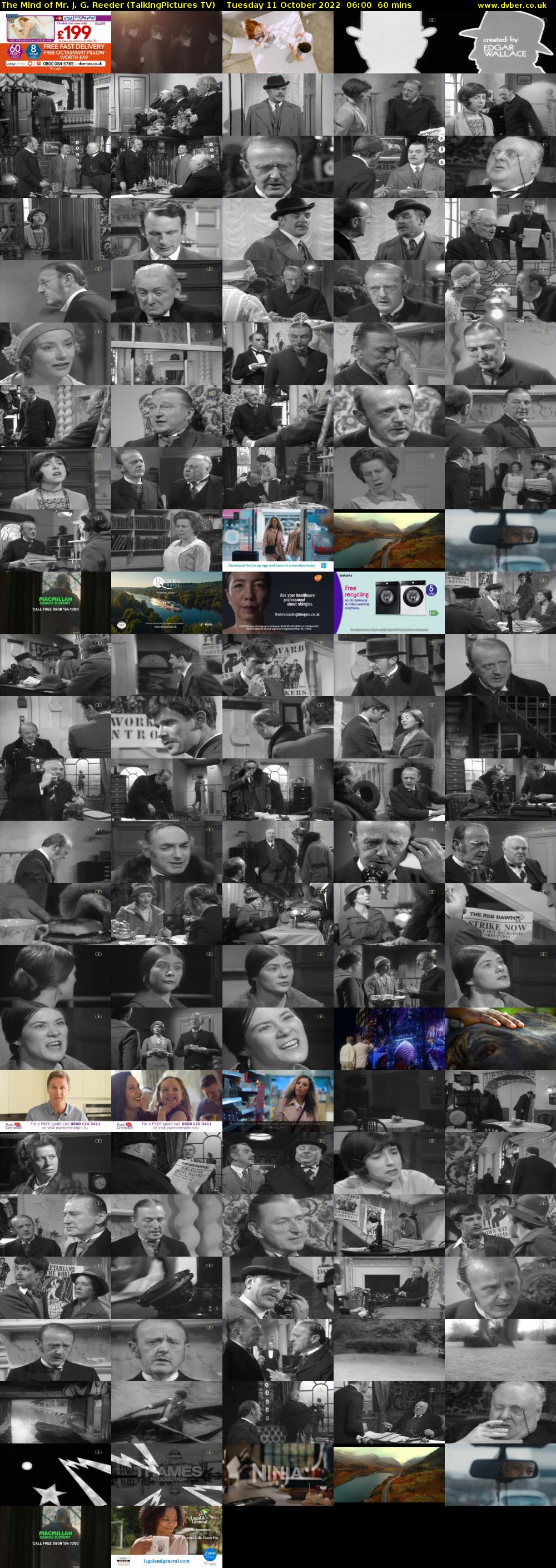 The Mind of Mr. J. G. Reeder (TalkingPictures TV) Tuesday 11 October 2022 06:00 - 07:00