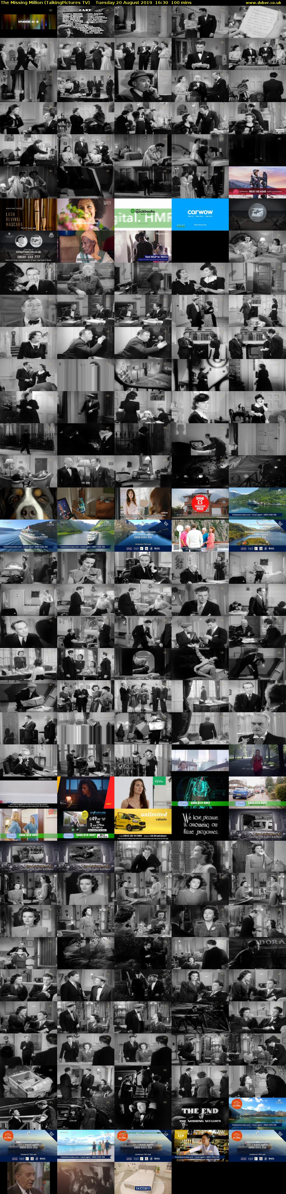 The Missing Million (TalkingPictures TV) Tuesday 20 August 2019 16:30 - 18:10