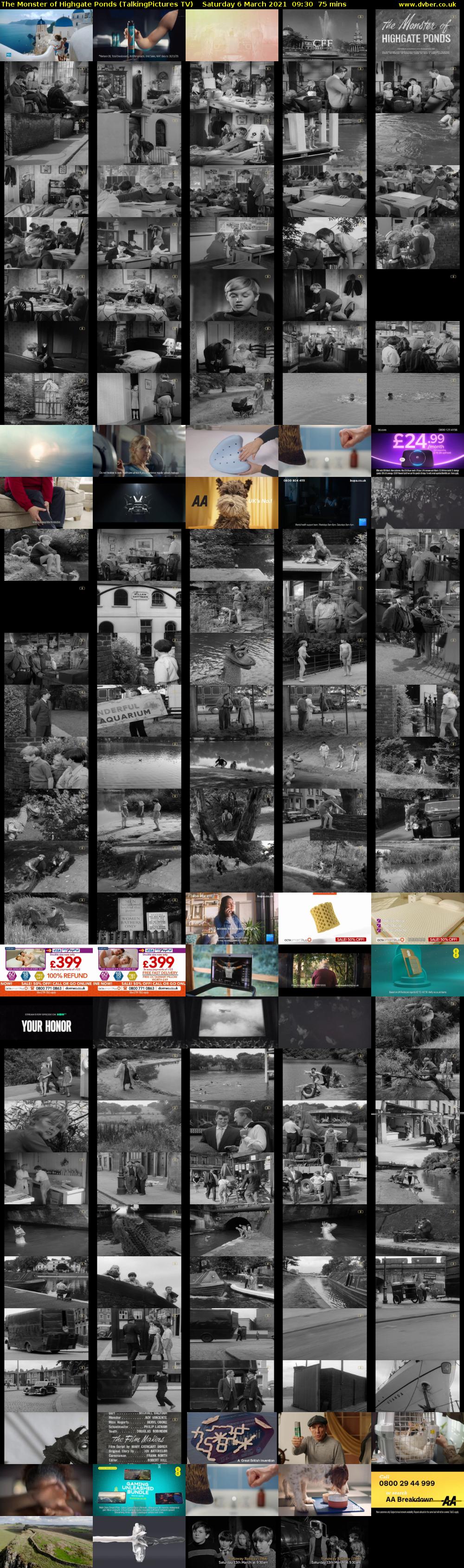 The Monster of Highgate Ponds (TalkingPictures TV) Saturday 6 March 2021 09:30 - 10:45