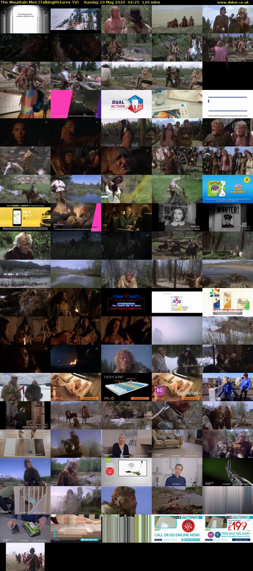 The Mountain Men (TalkingPictures TV) Sunday 10 May 2020 02:25 - 04:25