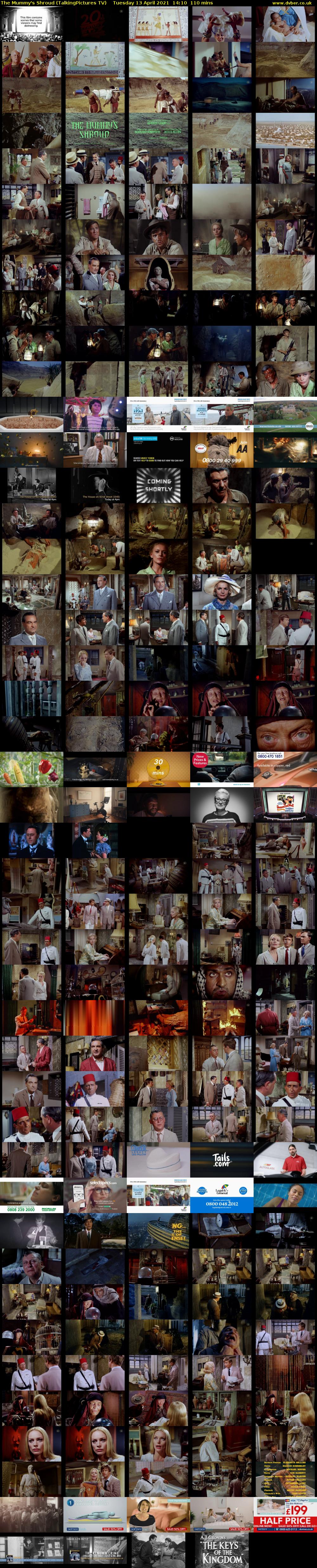 The Mummy's Shroud (TalkingPictures TV) Tuesday 13 April 2021 14:10 - 16:00