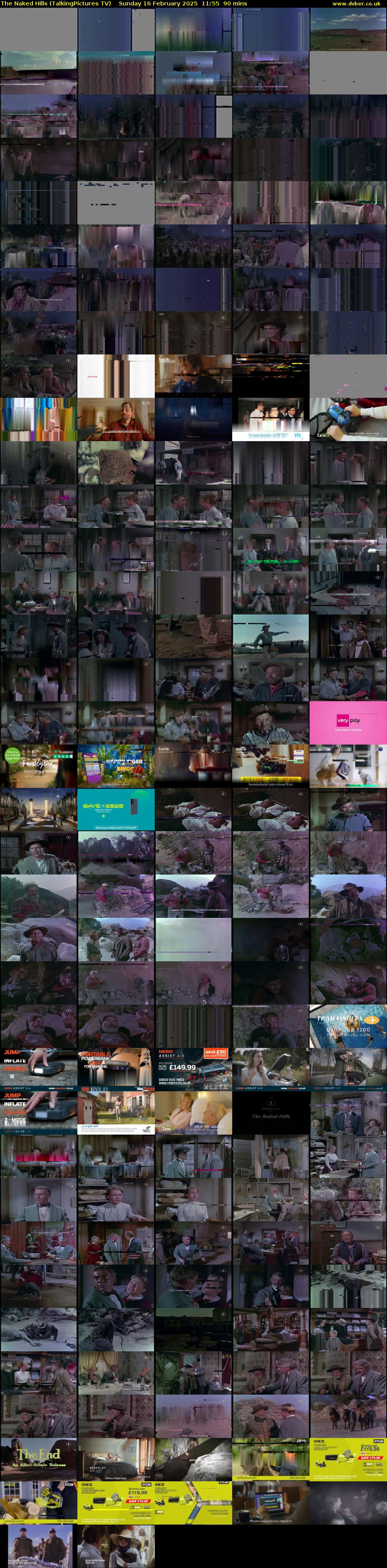 The Naked Hills (TalkingPictures TV) Sunday 16 February 2025 11:55 - 13:25