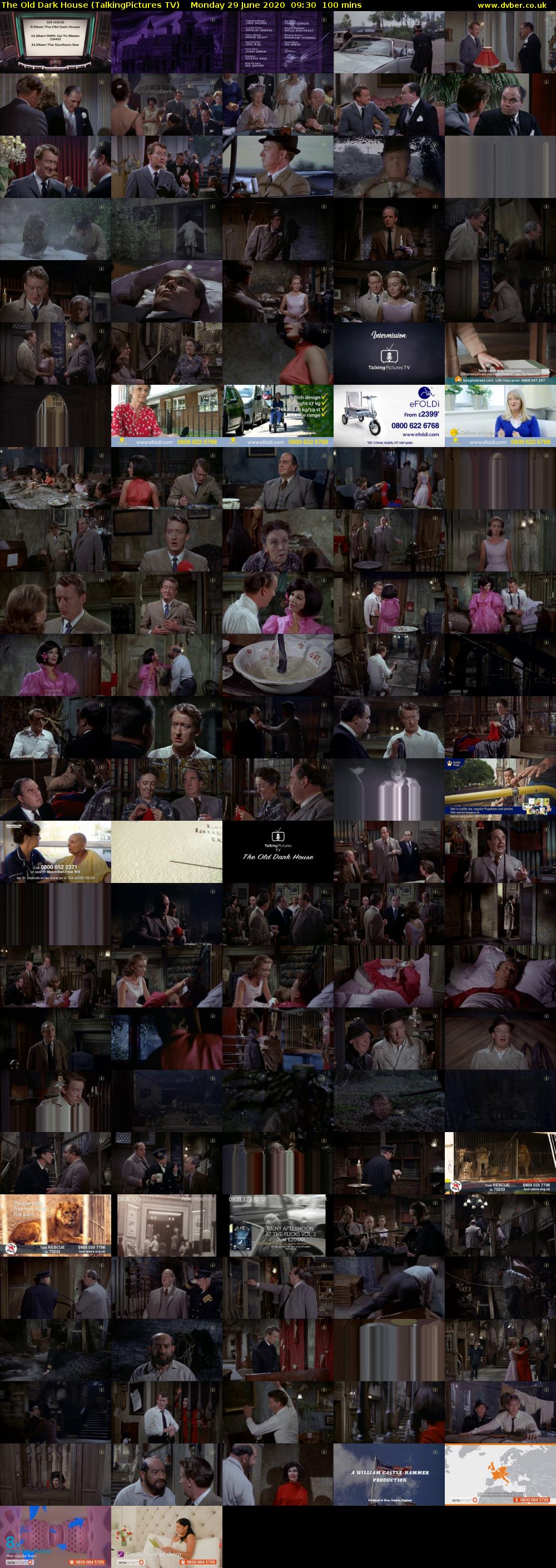 The Old Dark House (TalkingPictures TV) Monday 29 June 2020 09:30 - 11:10